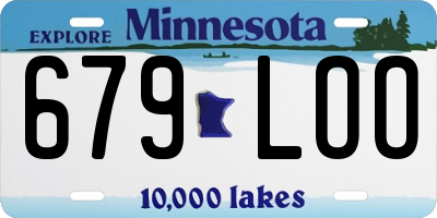 MN license plate 679LOO