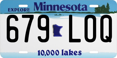 MN license plate 679LOQ