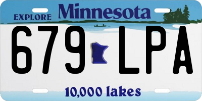 MN license plate 679LPA