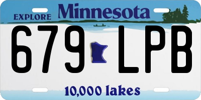 MN license plate 679LPB