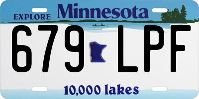MN license plate 679LPF