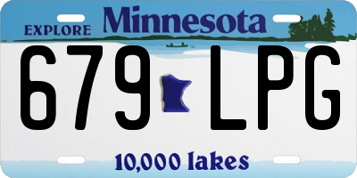 MN license plate 679LPG