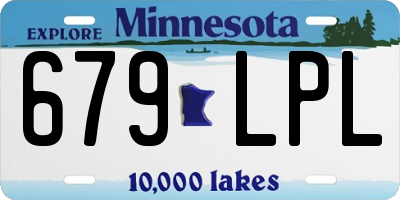 MN license plate 679LPL