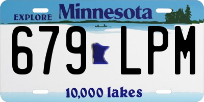 MN license plate 679LPM