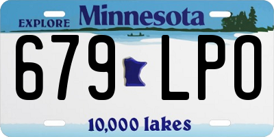 MN license plate 679LPO