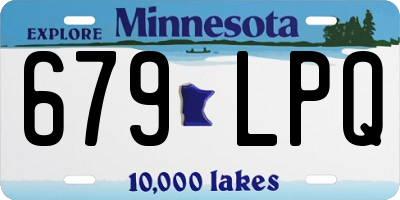 MN license plate 679LPQ