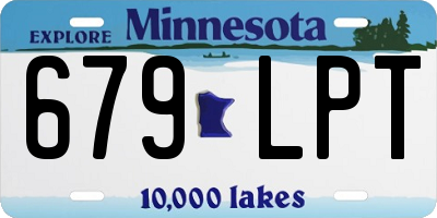 MN license plate 679LPT