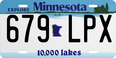 MN license plate 679LPX