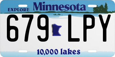 MN license plate 679LPY