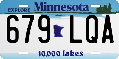 MN license plate 679LQA