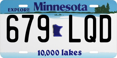 MN license plate 679LQD