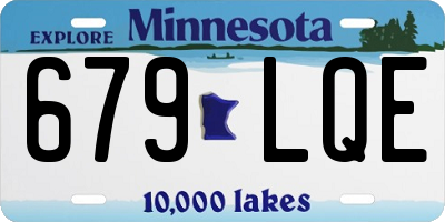 MN license plate 679LQE