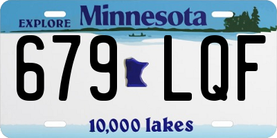 MN license plate 679LQF