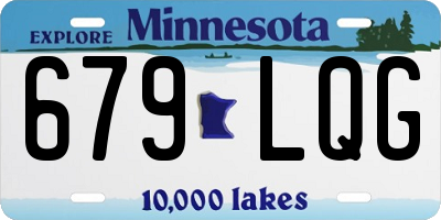 MN license plate 679LQG