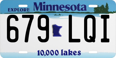 MN license plate 679LQI