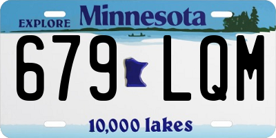MN license plate 679LQM