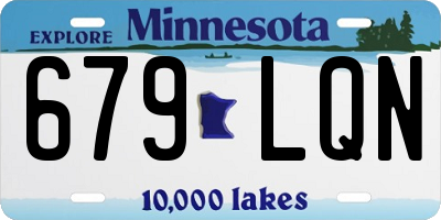 MN license plate 679LQN