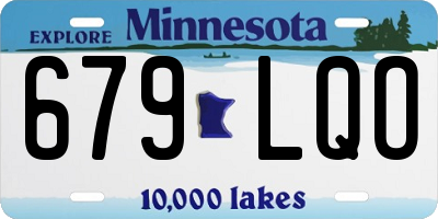 MN license plate 679LQO