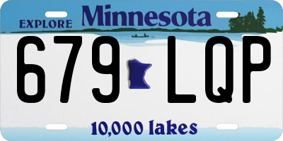 MN license plate 679LQP