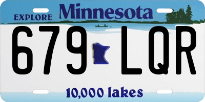MN license plate 679LQR