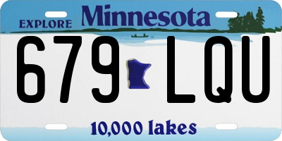 MN license plate 679LQU