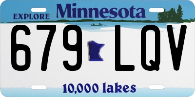 MN license plate 679LQV