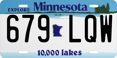MN license plate 679LQW