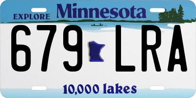 MN license plate 679LRA