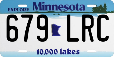 MN license plate 679LRC