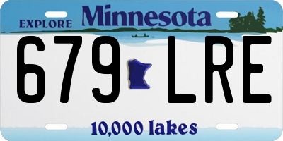 MN license plate 679LRE