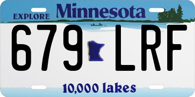 MN license plate 679LRF