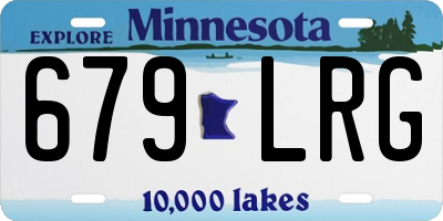 MN license plate 679LRG