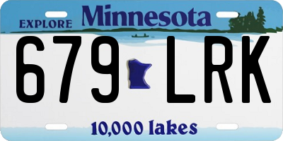 MN license plate 679LRK