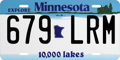 MN license plate 679LRM