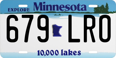 MN license plate 679LRO