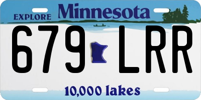 MN license plate 679LRR