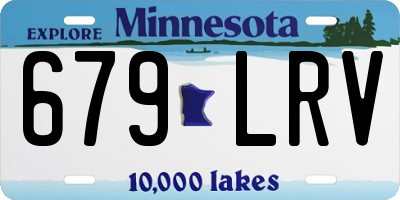 MN license plate 679LRV