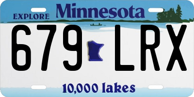 MN license plate 679LRX
