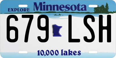 MN license plate 679LSH