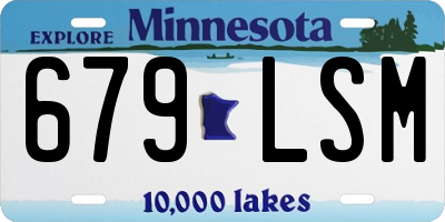 MN license plate 679LSM