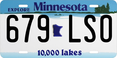 MN license plate 679LSO