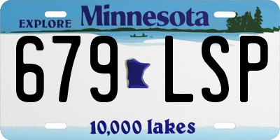 MN license plate 679LSP
