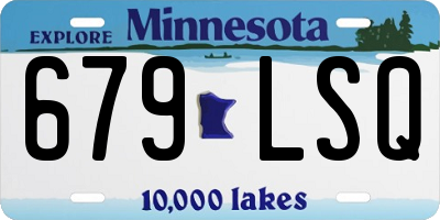 MN license plate 679LSQ