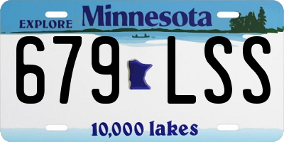 MN license plate 679LSS