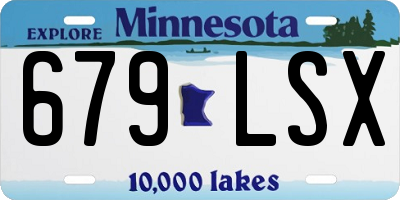 MN license plate 679LSX