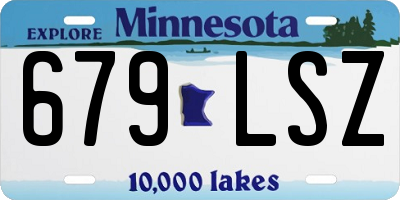MN license plate 679LSZ