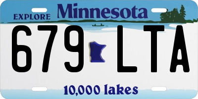 MN license plate 679LTA