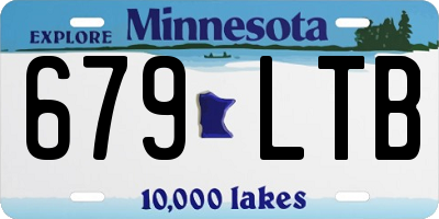 MN license plate 679LTB