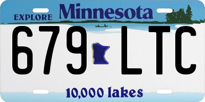 MN license plate 679LTC