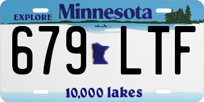 MN license plate 679LTF